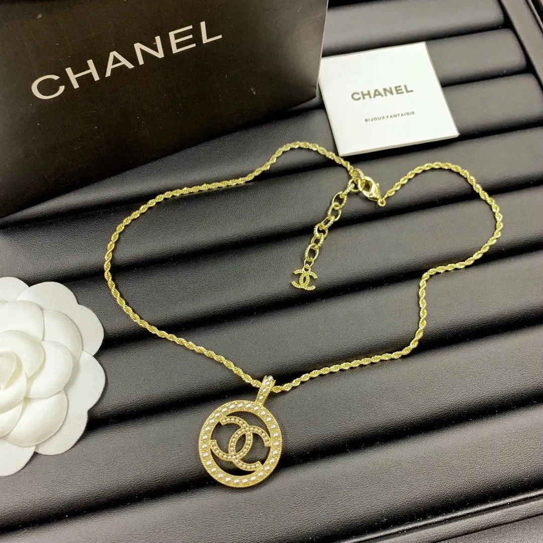 CHANEL double C necklace