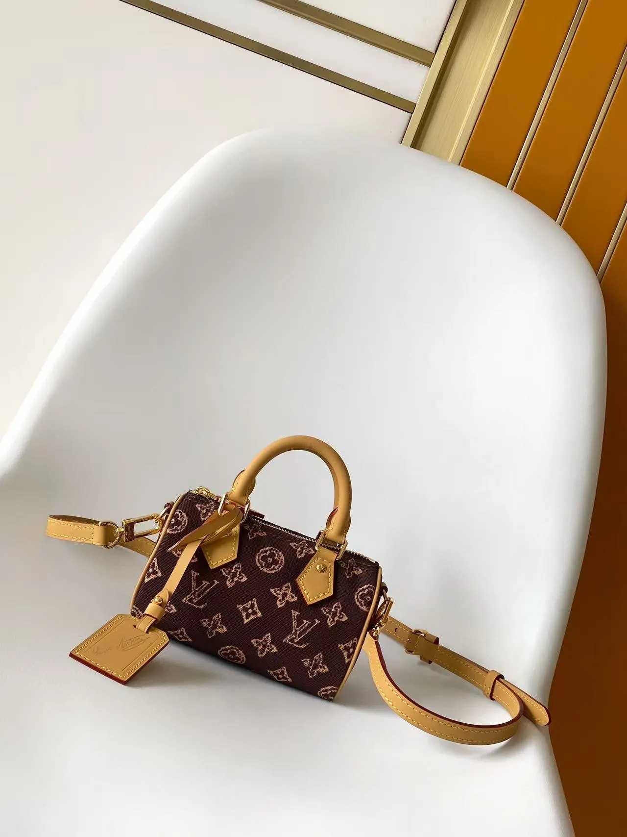 LV Speedy 老花 牛皮 收纳包 旅行收纳款
