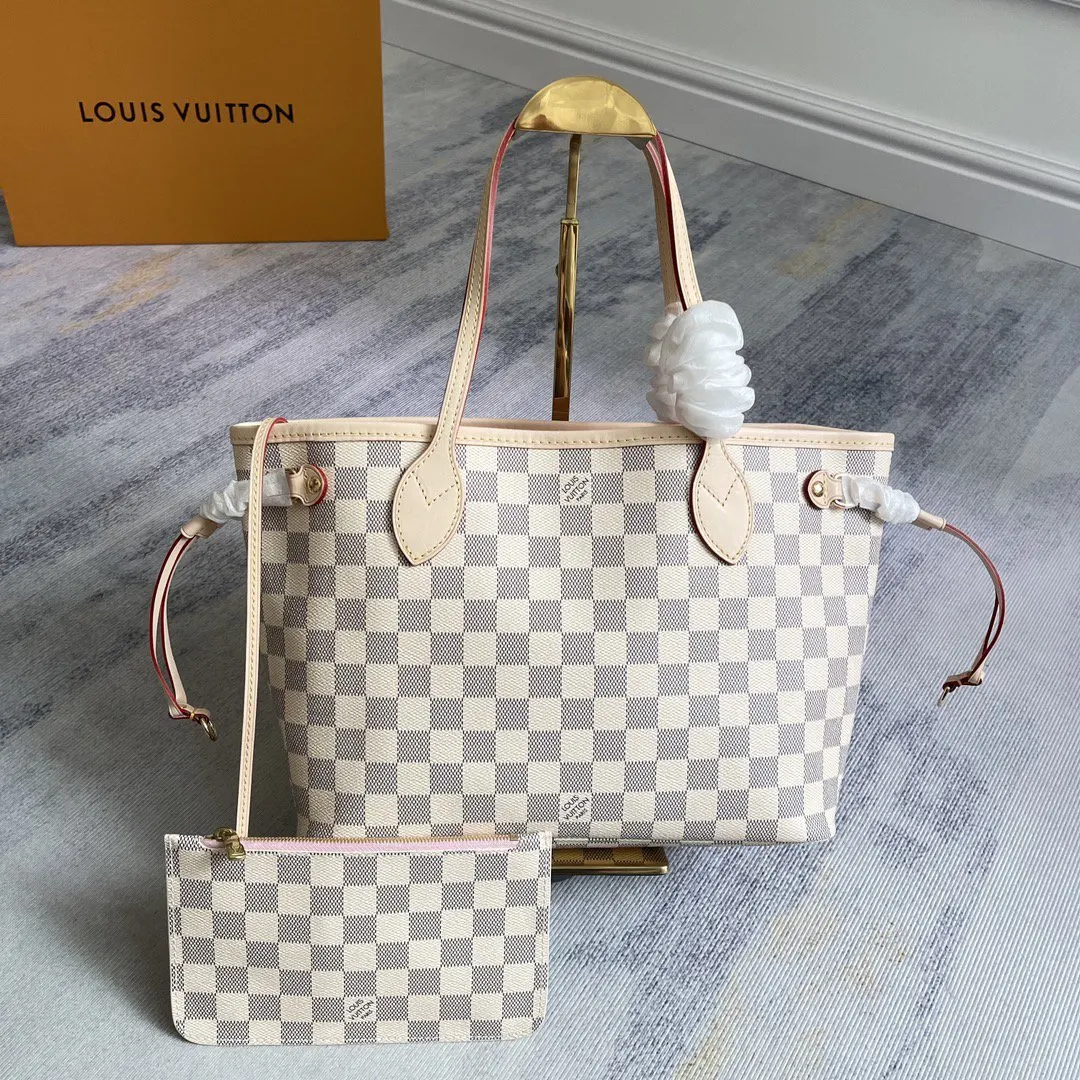 LV Neverfull 金色 牛皮 手拿包 精致手拿款