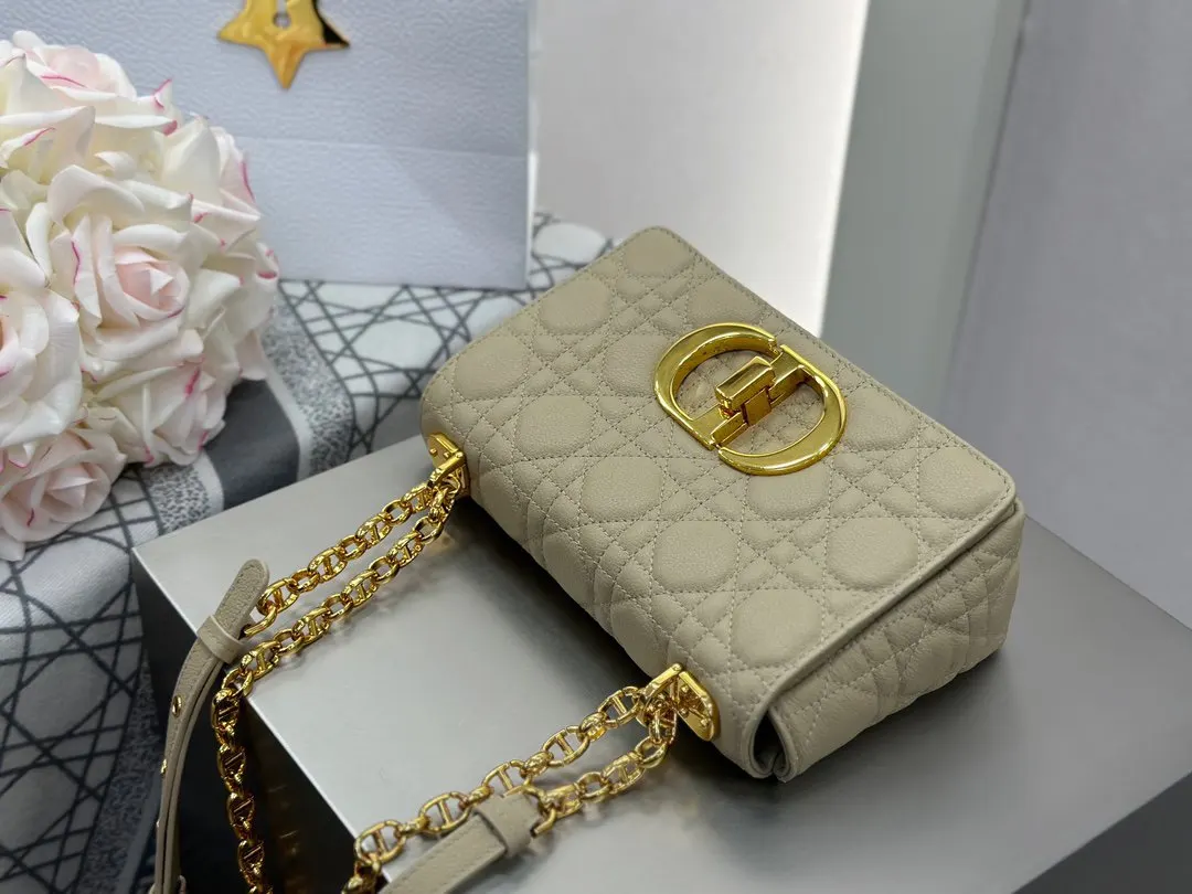 Beige Crossbody Bag Lightweight Leather