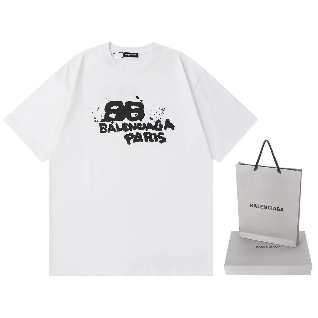 Balenciaga 黑色 短袖T恤 宽松休閒款