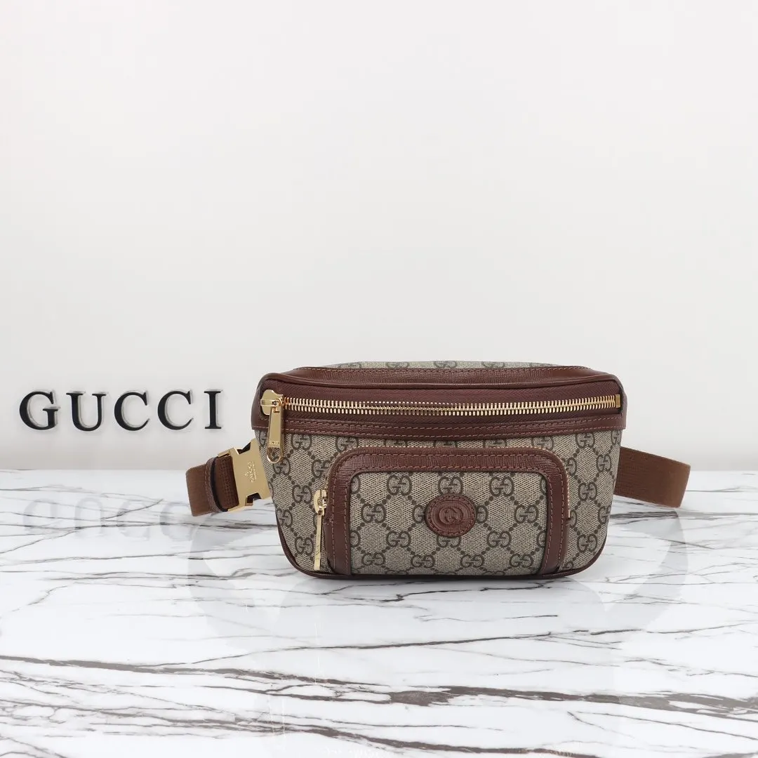 Gucci 款号 杏棕 尺寸 宽 腰包 休閒腰包款