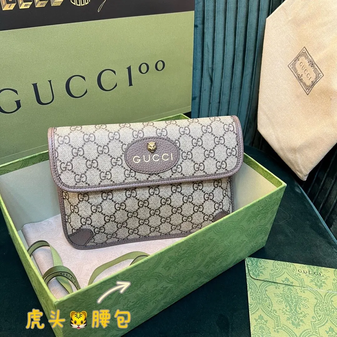 Gucci 品牌 古奇 头腰包 采用意 休閒腰包款