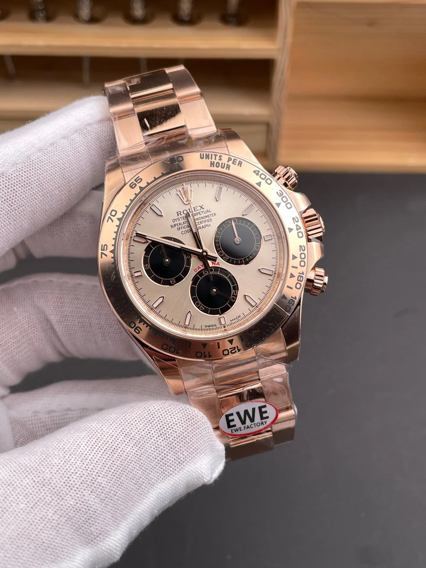 Rolex 玫瑰金 盒 顺丰包邮 劳力士迪通拿 贝 手錶 經典腕表款