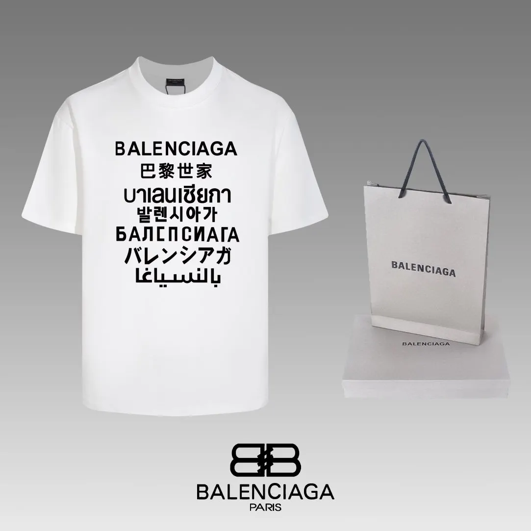 Balenciaga 黑色 短袖T恤 宽松休閒款