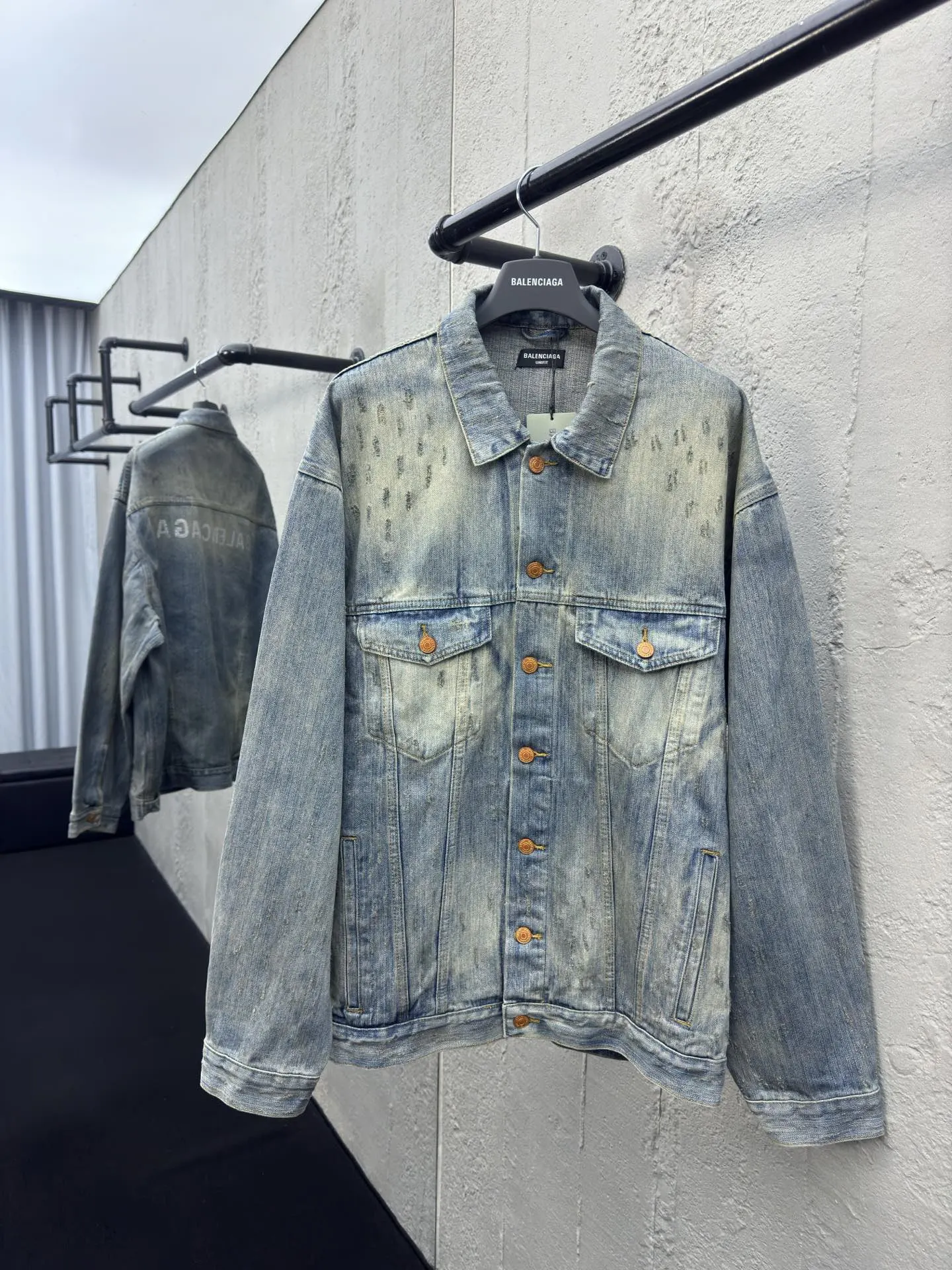 Balenciaga Blue Logo Street Casual