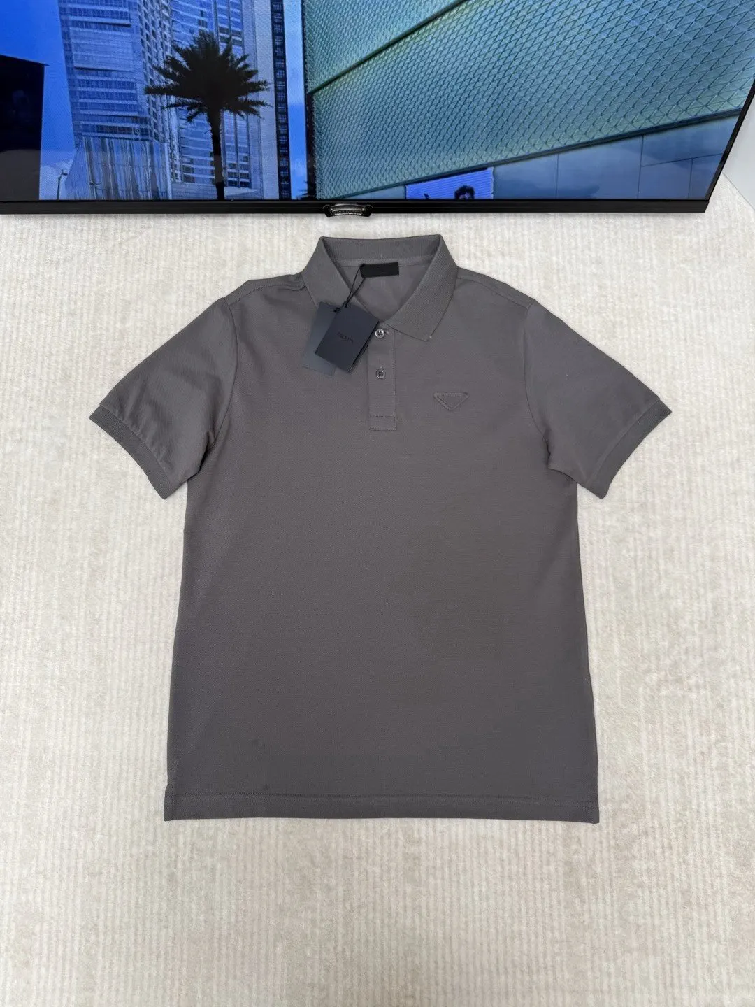 PRADA 棉质 三角标 Polo衫 休閒百搭款