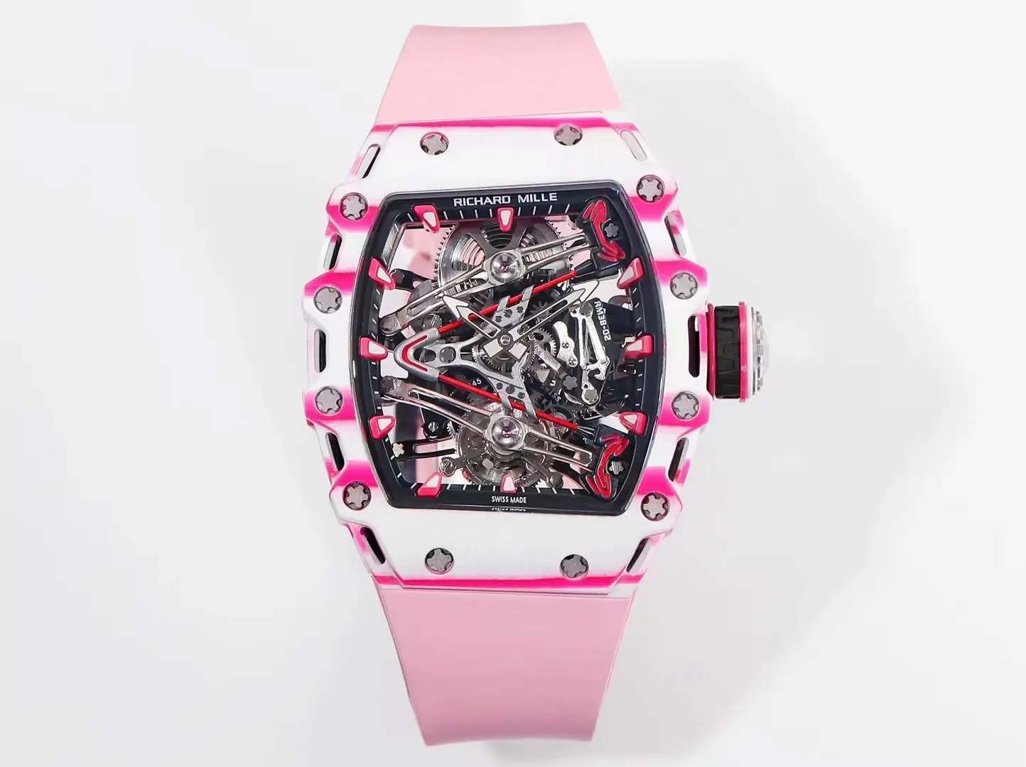 Richard Mille 白色 紅色 手錶 經典腕表款