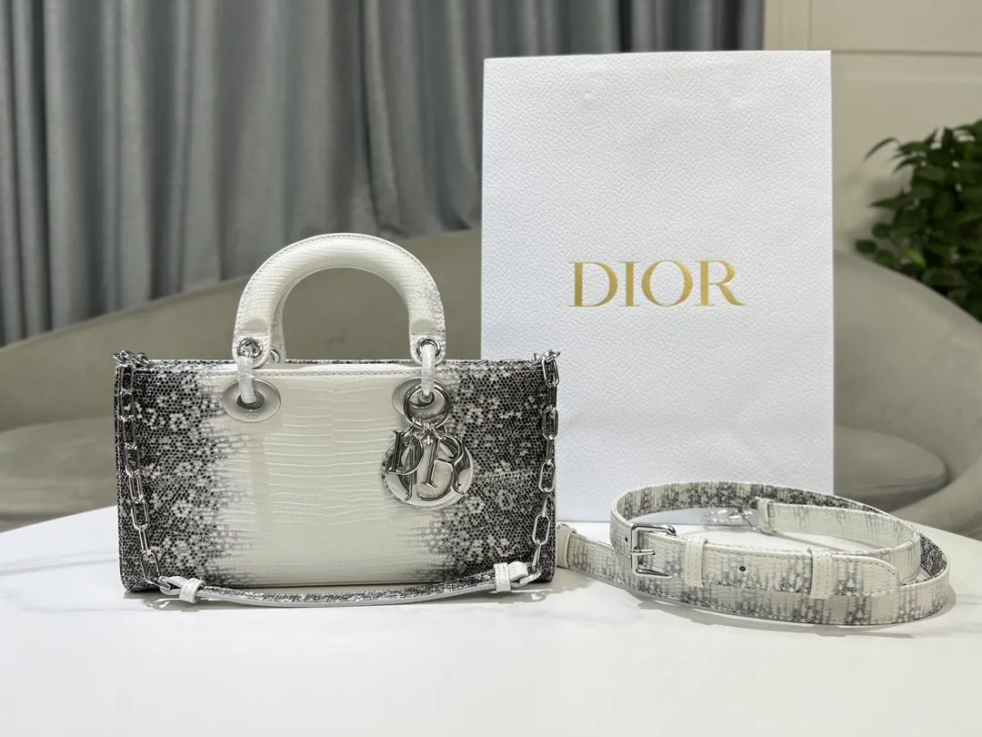 Dior Lady 銀色 牛皮 鏈條包 精致鏈條款
