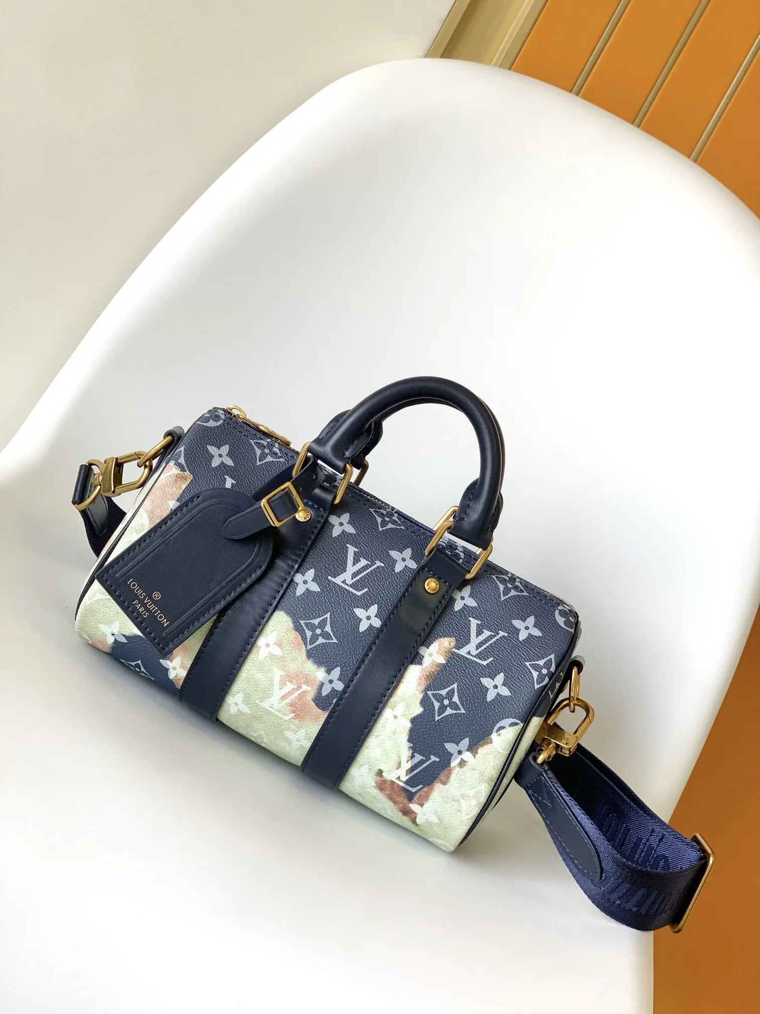 LV Keepall 藍色 手袋