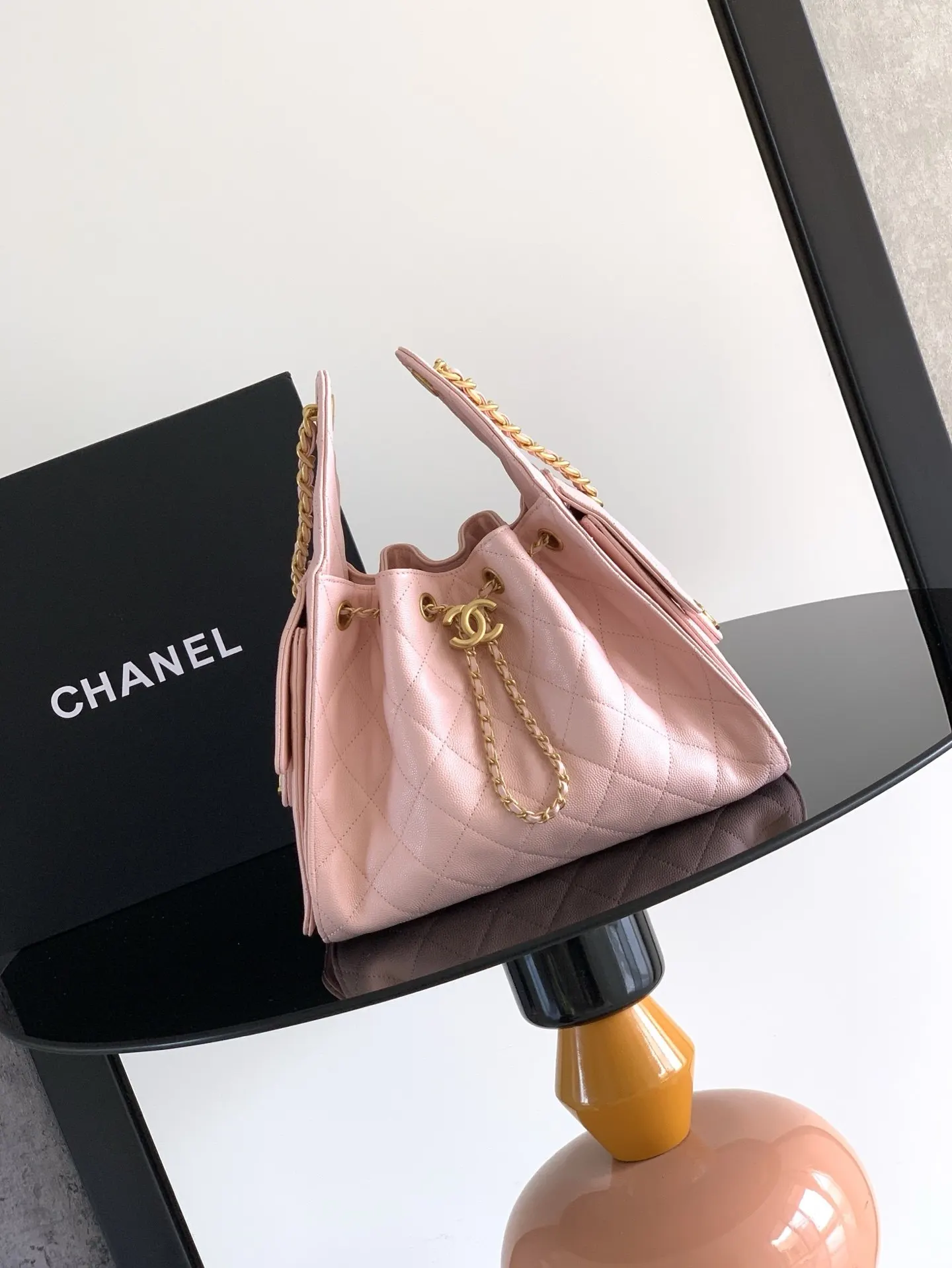 CHANEL Hobo 牛皮 腋下包 復古腋下背款