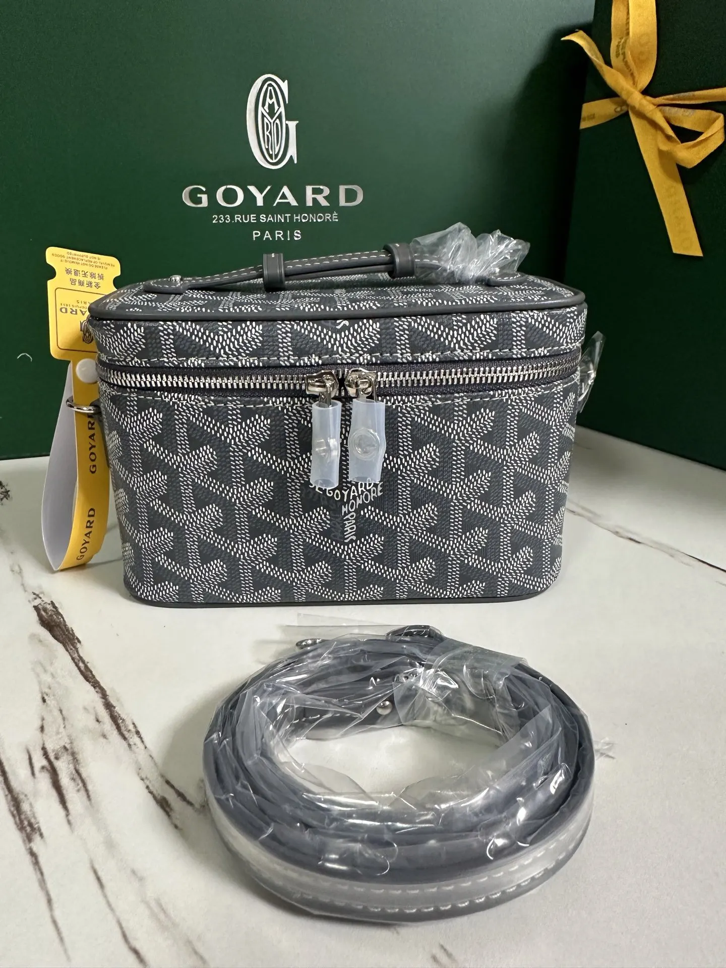 Goyard 黃色 小牛皮 化妝包 便携收納款
