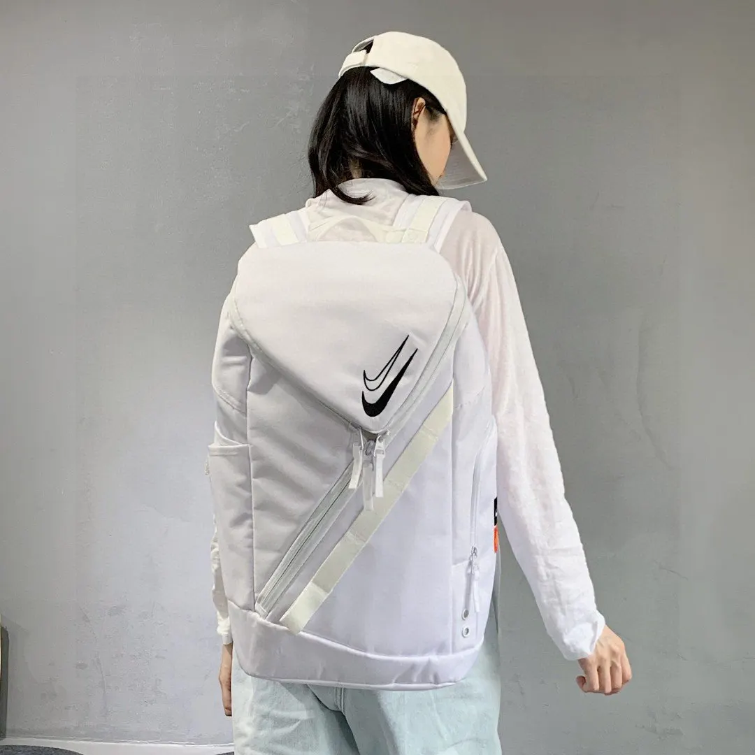 黑色 白色 Nike耐克杜兰特双勾刺繡大容量篮球包男女同款 雙肩包 实用雙肩款