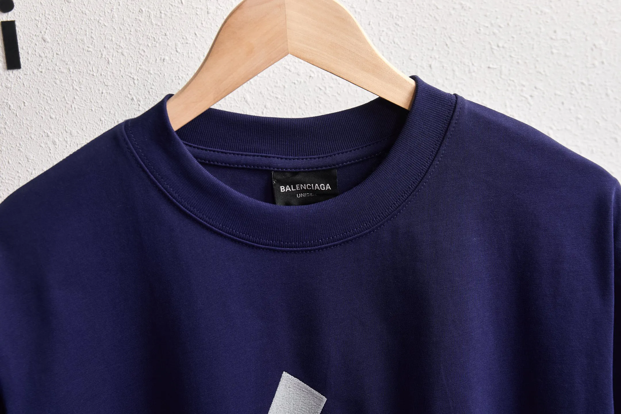 Balenciaga Embroidery Cotton Short Sleeve T-Shirt Street