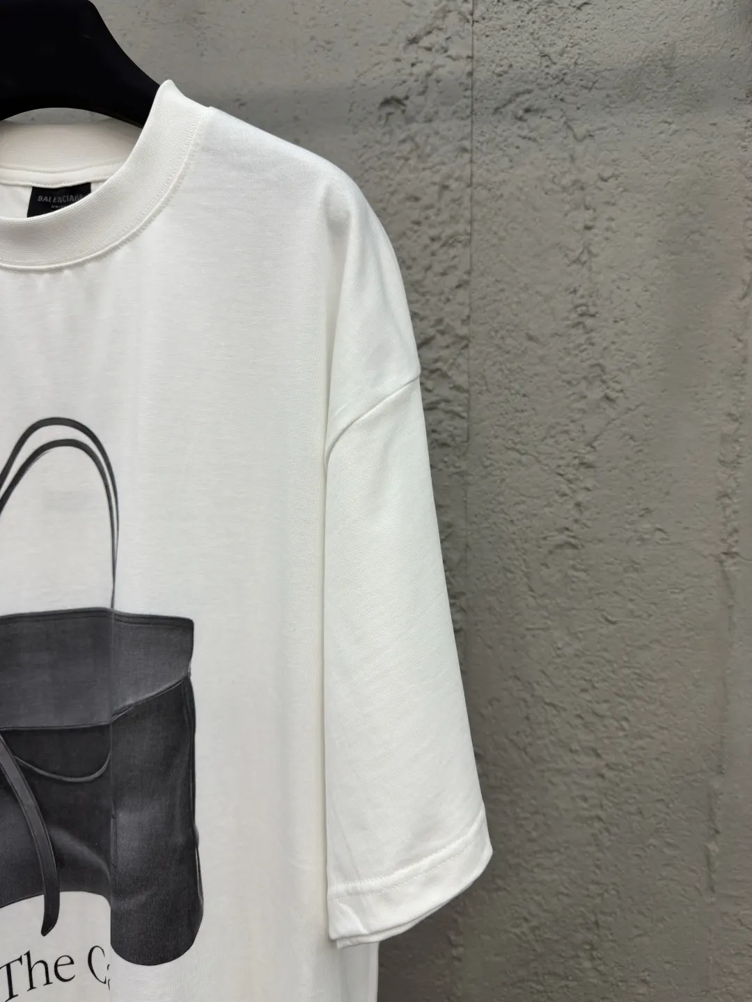 Balenciaga City The 手袋圖案圓領短袖T恤 白色(數字5) Balenciaga City The 手袋圖案圓領短袖T恤 白色(數字5)