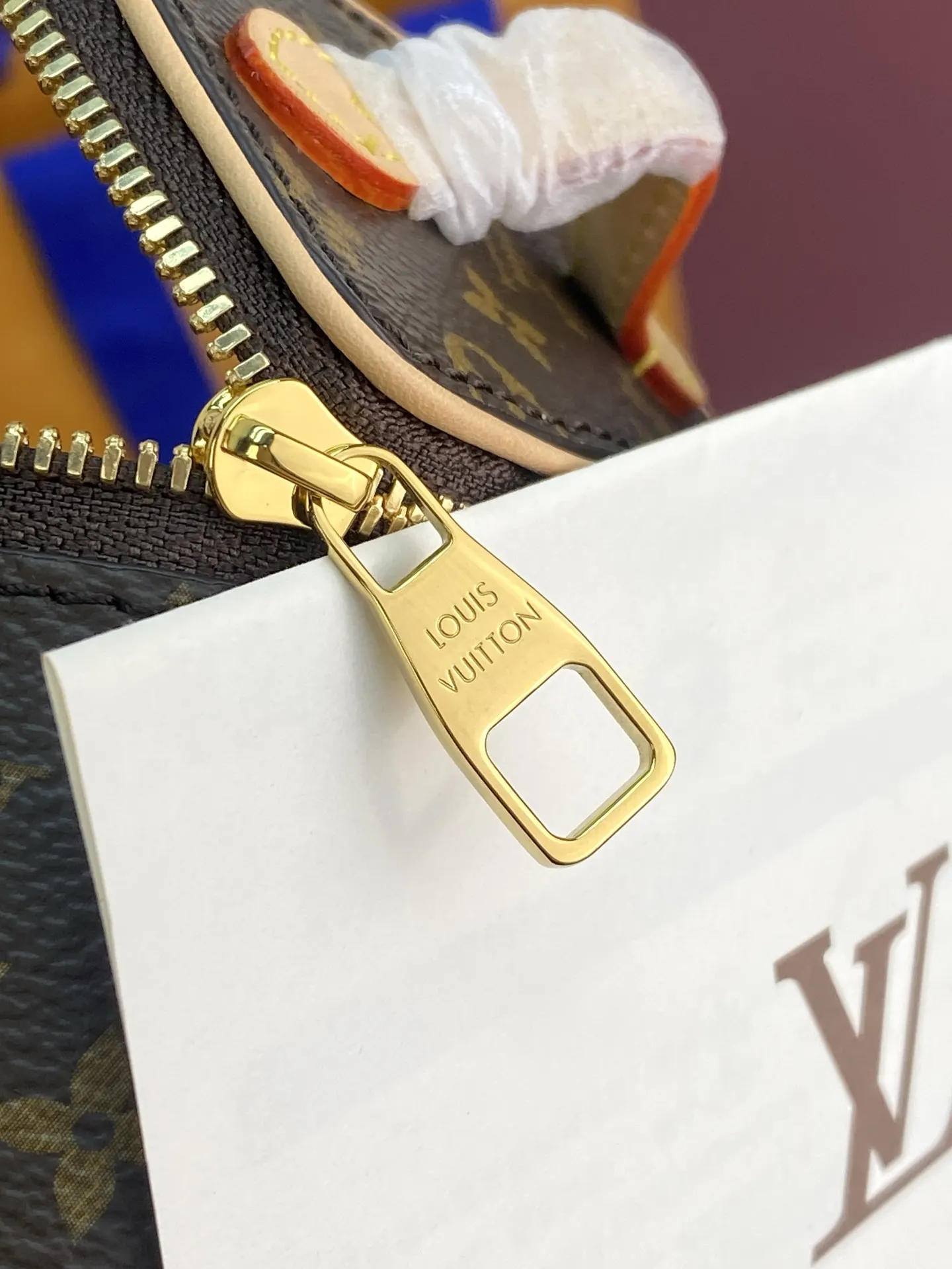 LV 老花 金色 帆布 批 老花 鏈條包 精致鏈條款
