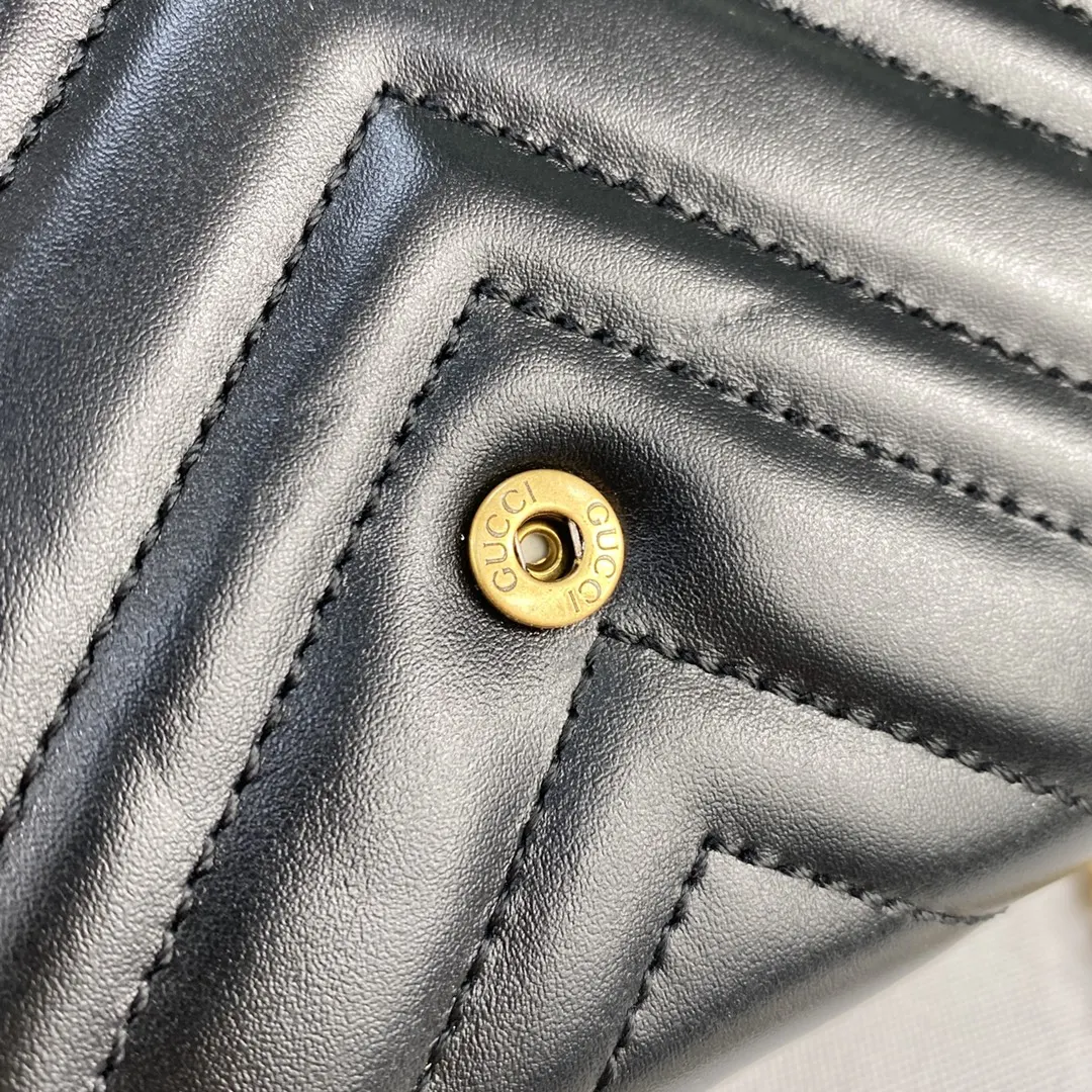 Gucci Marmont 绗缝皮革链条包 单肩斜挎款