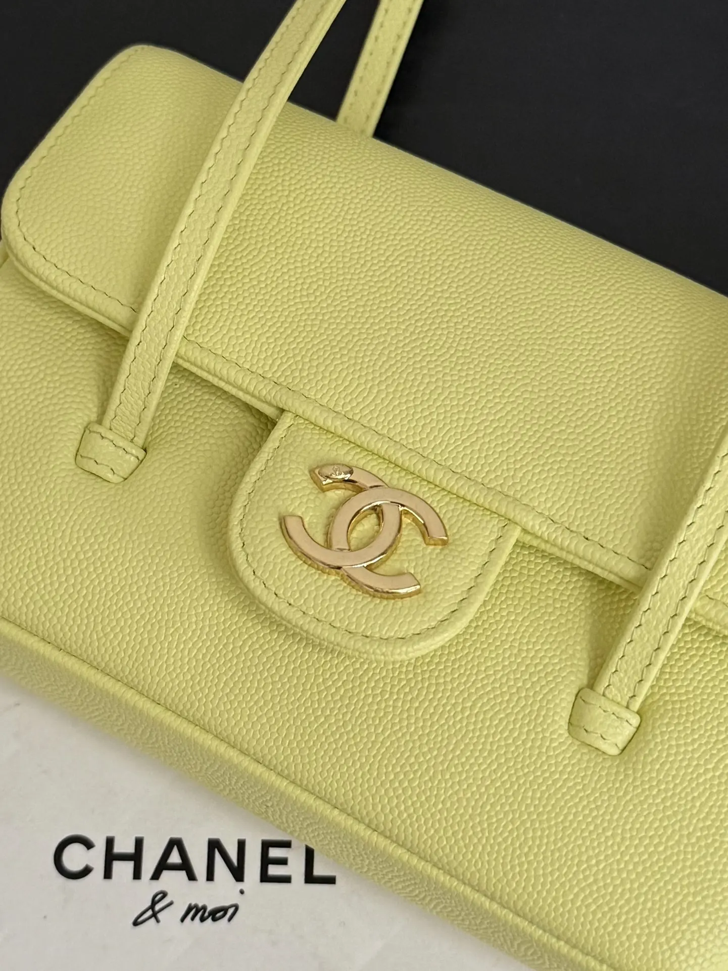 Yellow Hobo Shoulder Bag Vintage Leather