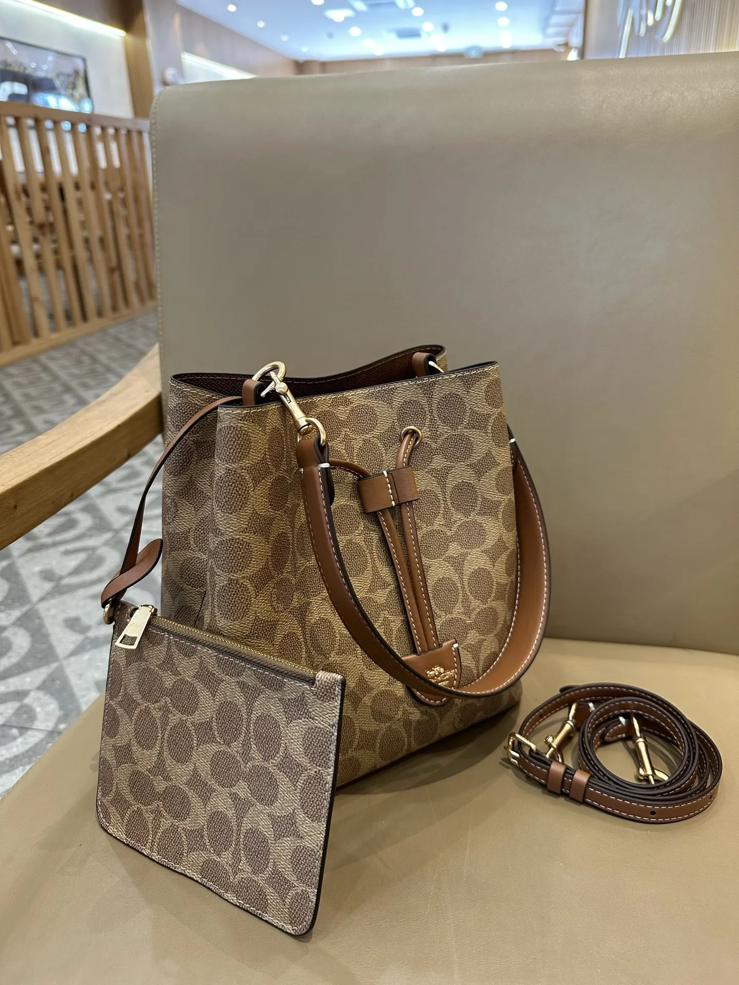Monogram Hobo Shoulder Bag Vintage
