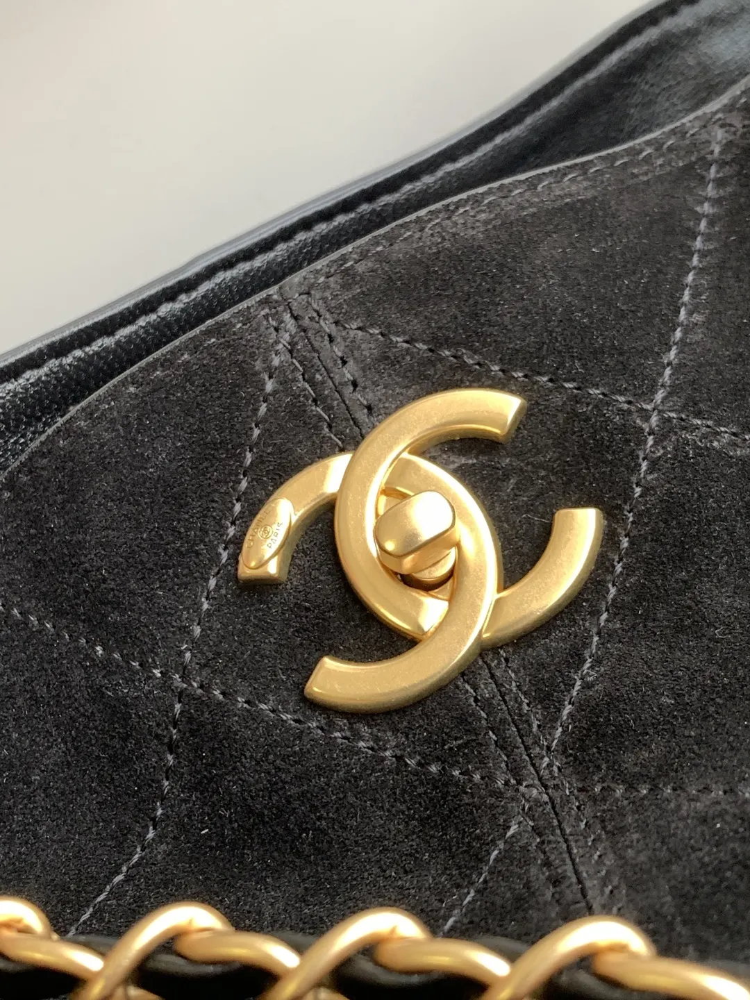 CHANEL 拼色 麂皮 托特包 大容量托特款