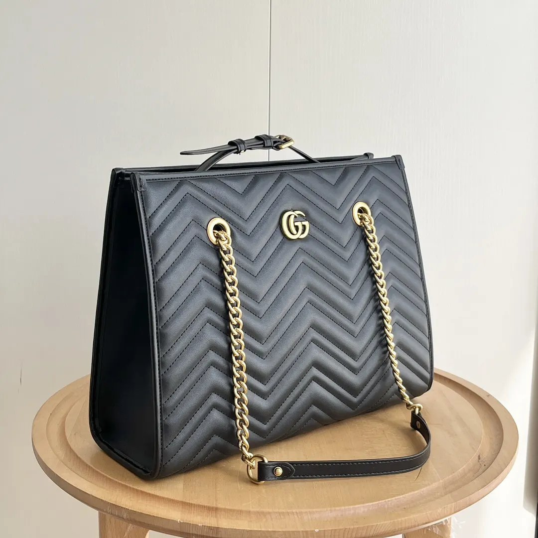 Gucci Marmont 绗缝皮革链条包 单肩斜挎