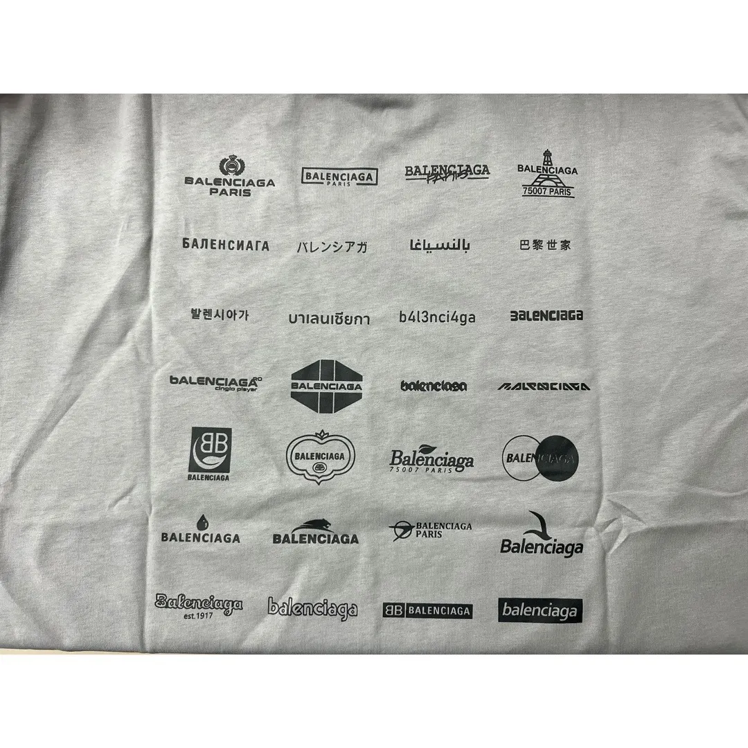 Balenciaga 纯棉 Logo 短袖T恤