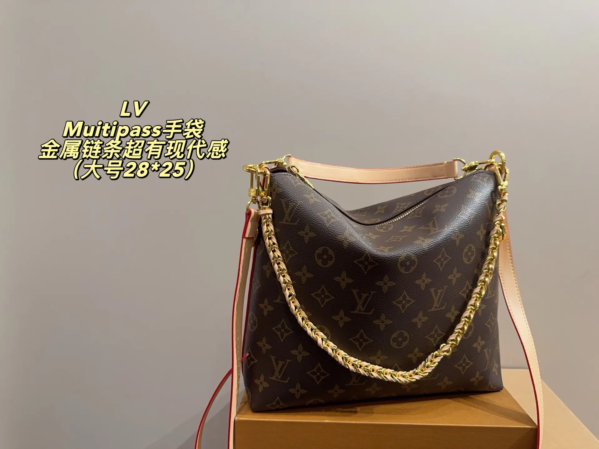 Louis Vuitton Chain Bag Leather