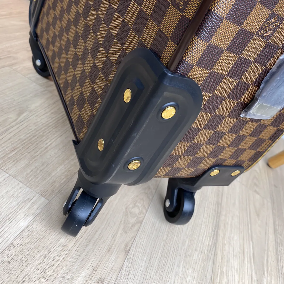 LV 老花 帆布 顏色 克格 老花 啡格 黑色花纹 行李箱 旅行拉杆款 輕便出行款