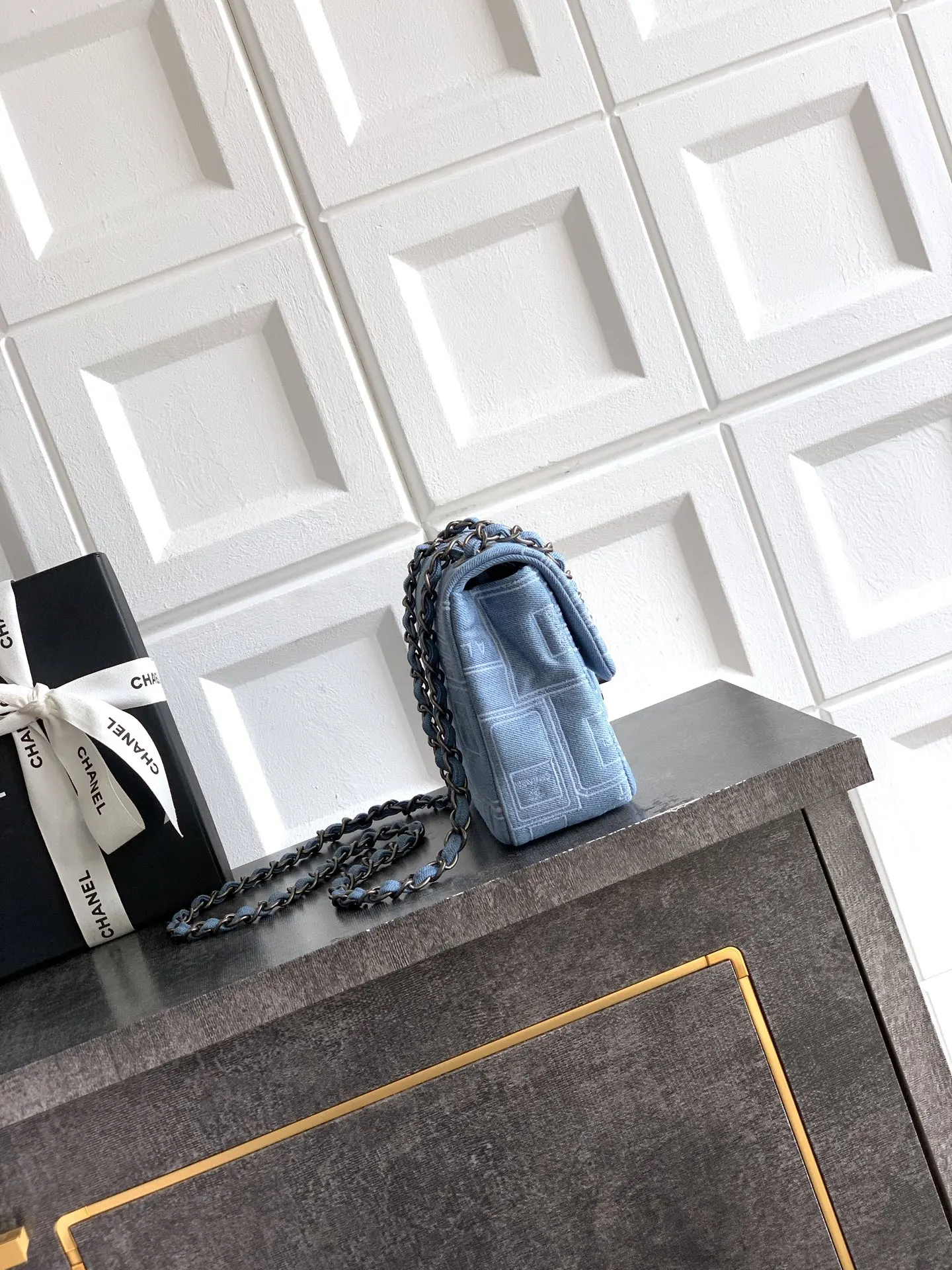 Blue Chain Bag