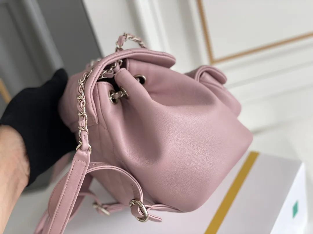 Pink Backpack Leather