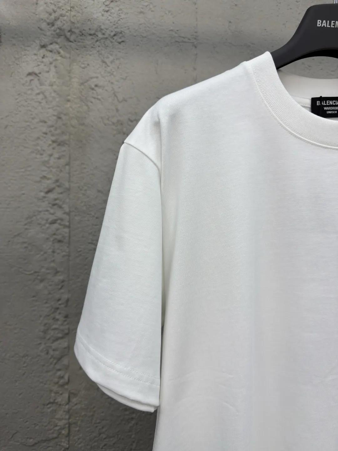 Balenciaga Cotton Logo Short Sleeve T-Shirt Street