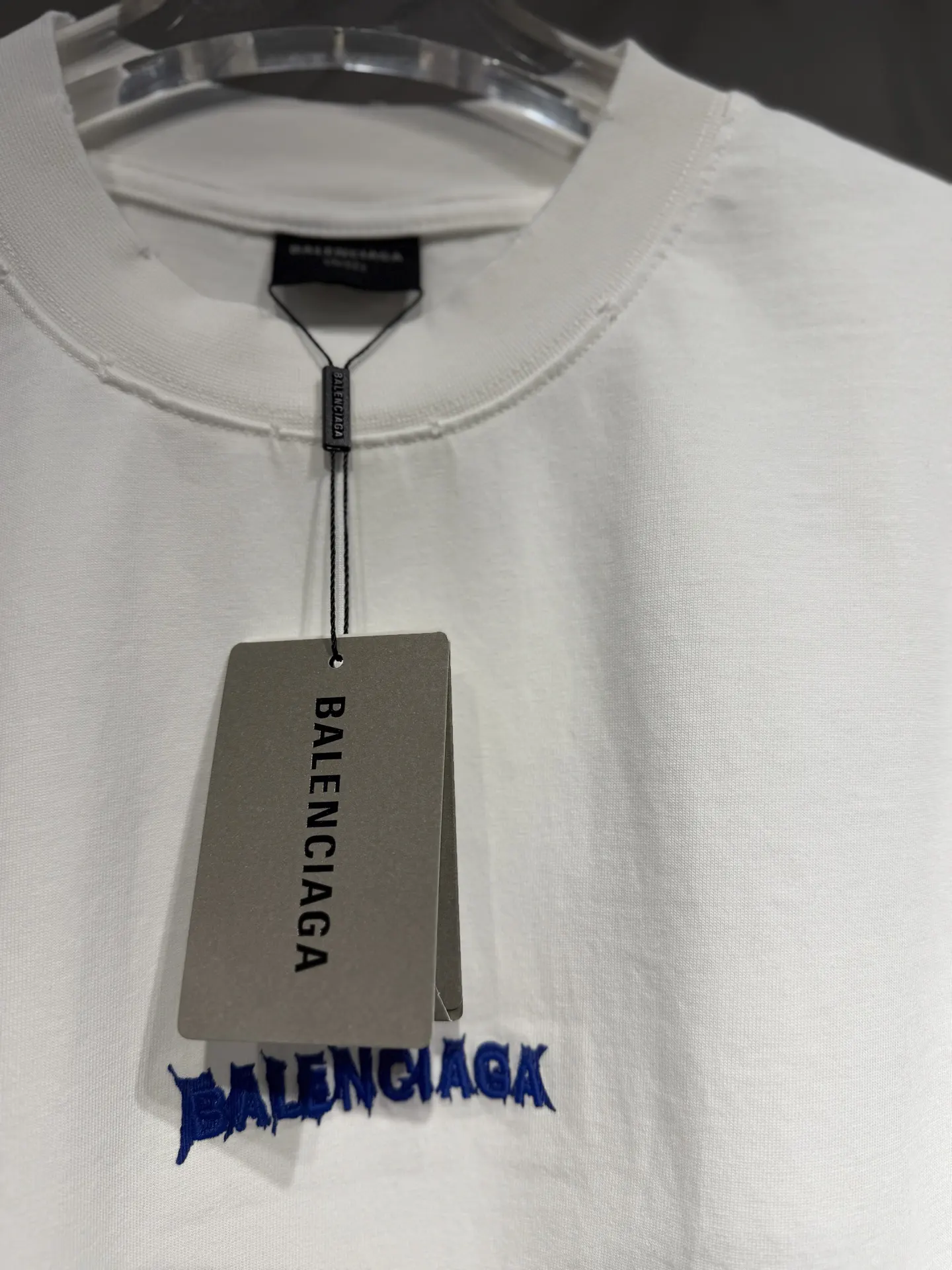 Balenciaga 26SS 粉色 Logo 字母 短袖T恤