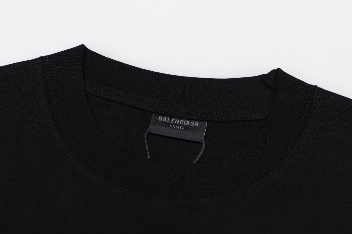 Balenciaga 黑色 短袖T恤 宽松休闲