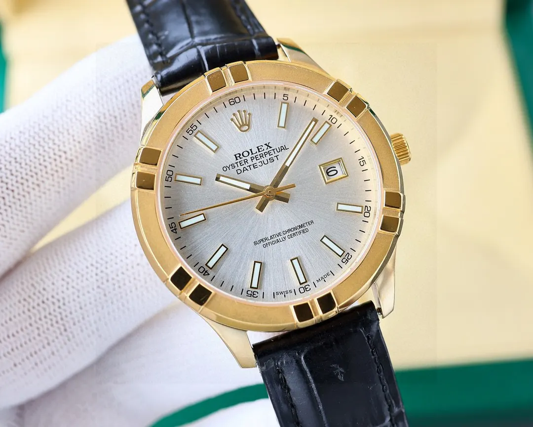 Rolex 小牛皮 白 金 上市 劳力士日志系列 手表 经典腕表款