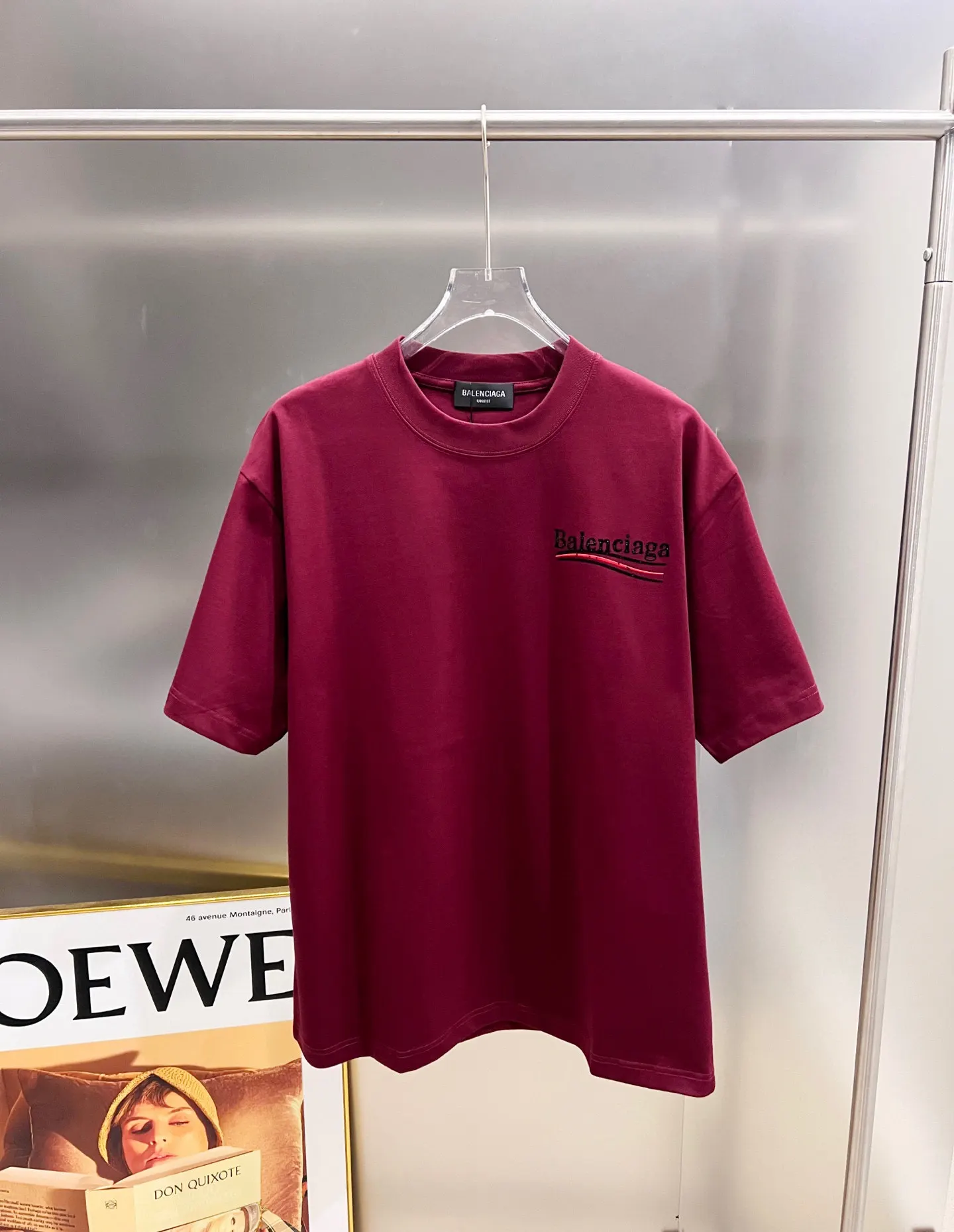 Balenciaga 黑色 Logo 短袖T恤 宽松休闲