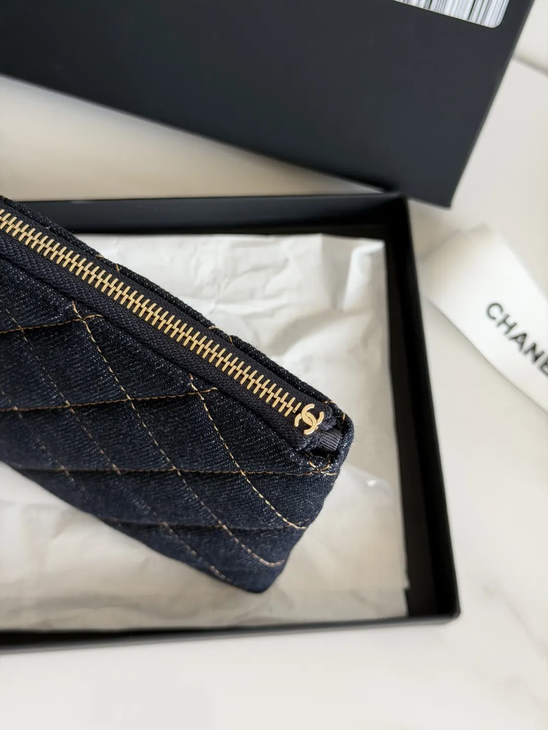 CHANEL 牛仔 手拿包 精致手拿款