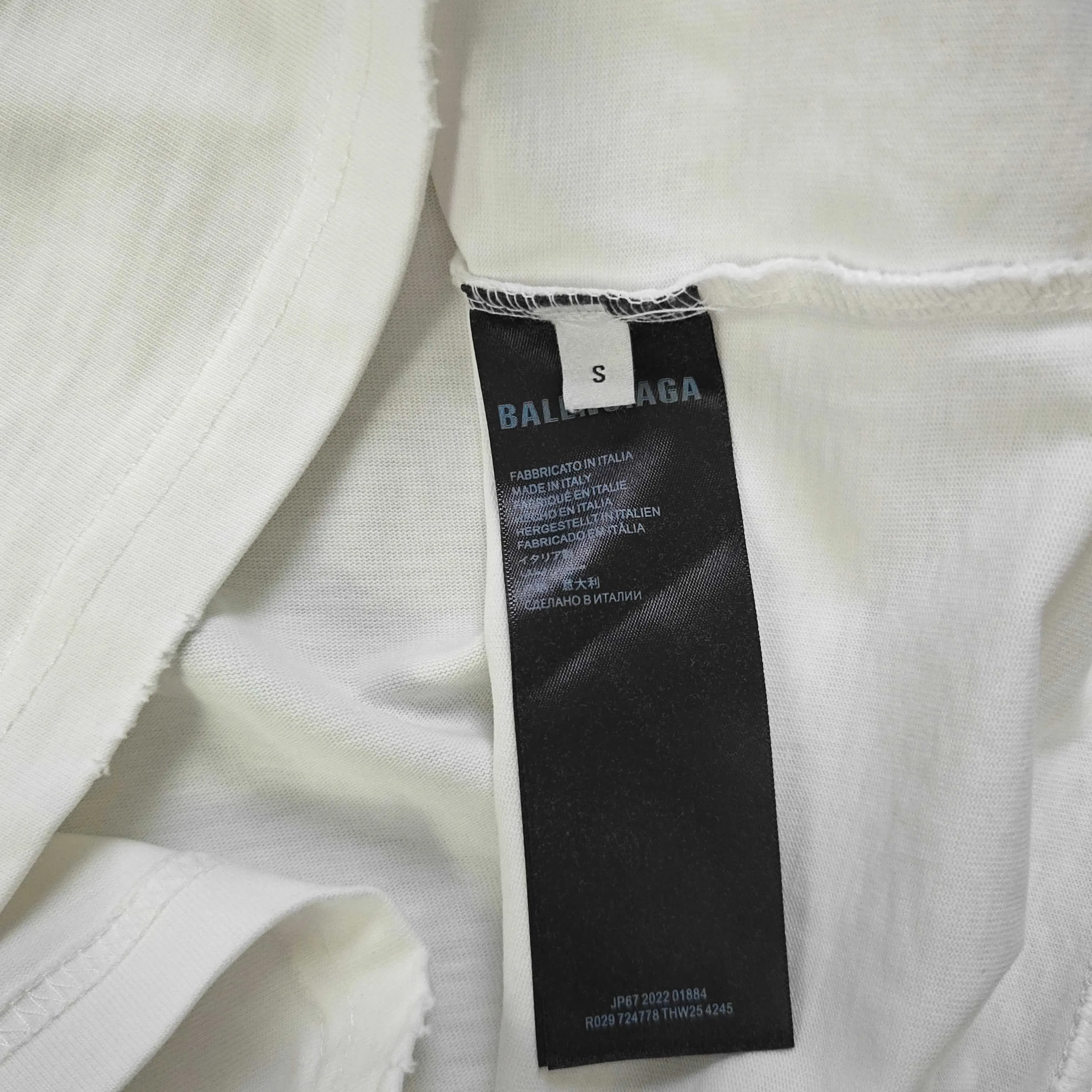 Balenciaga Black Logo Short Sleeve T-Shirt Loose Casual