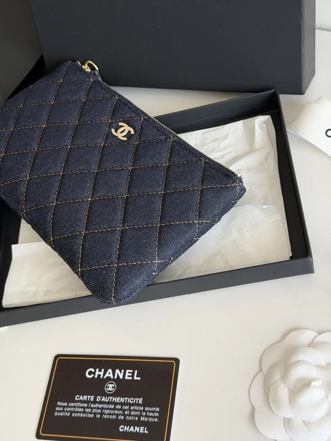 CHANEL 牛仔 手拿包 精致手拿款