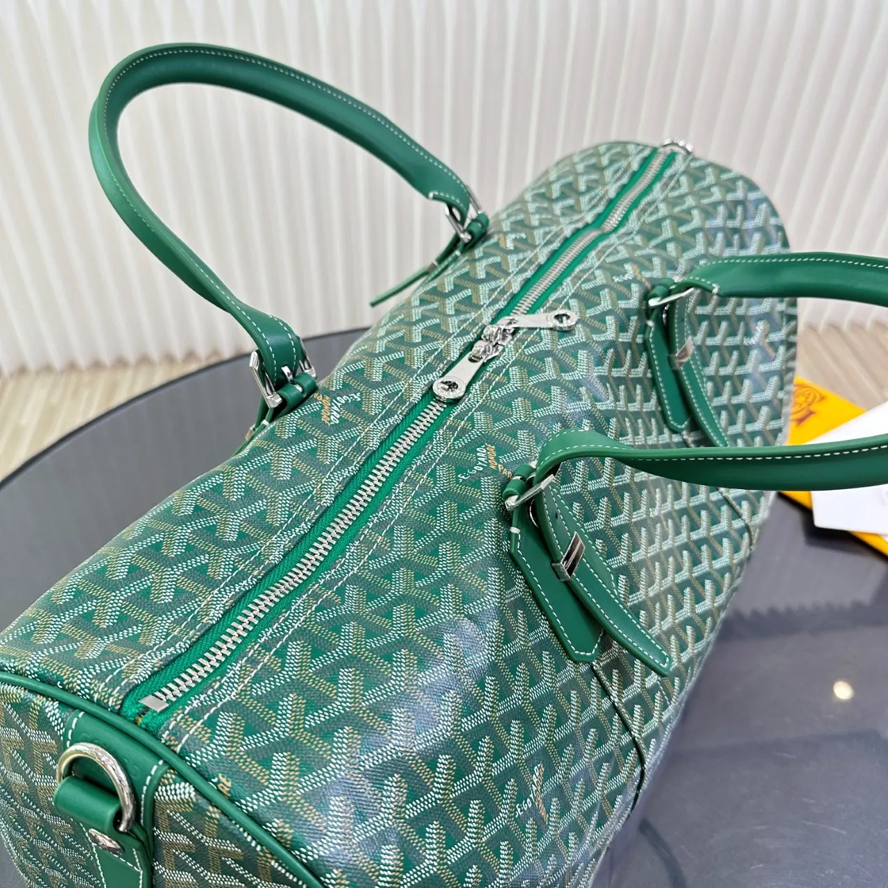 Goyard 黃色 BOSTON 旅行袋適合在机舱内使用 通过搭 一 大容量旅行款