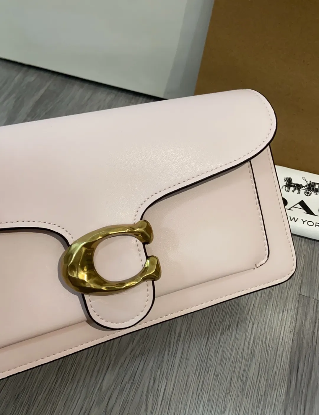 Pink Gold Organizer Pouch Travel Leather