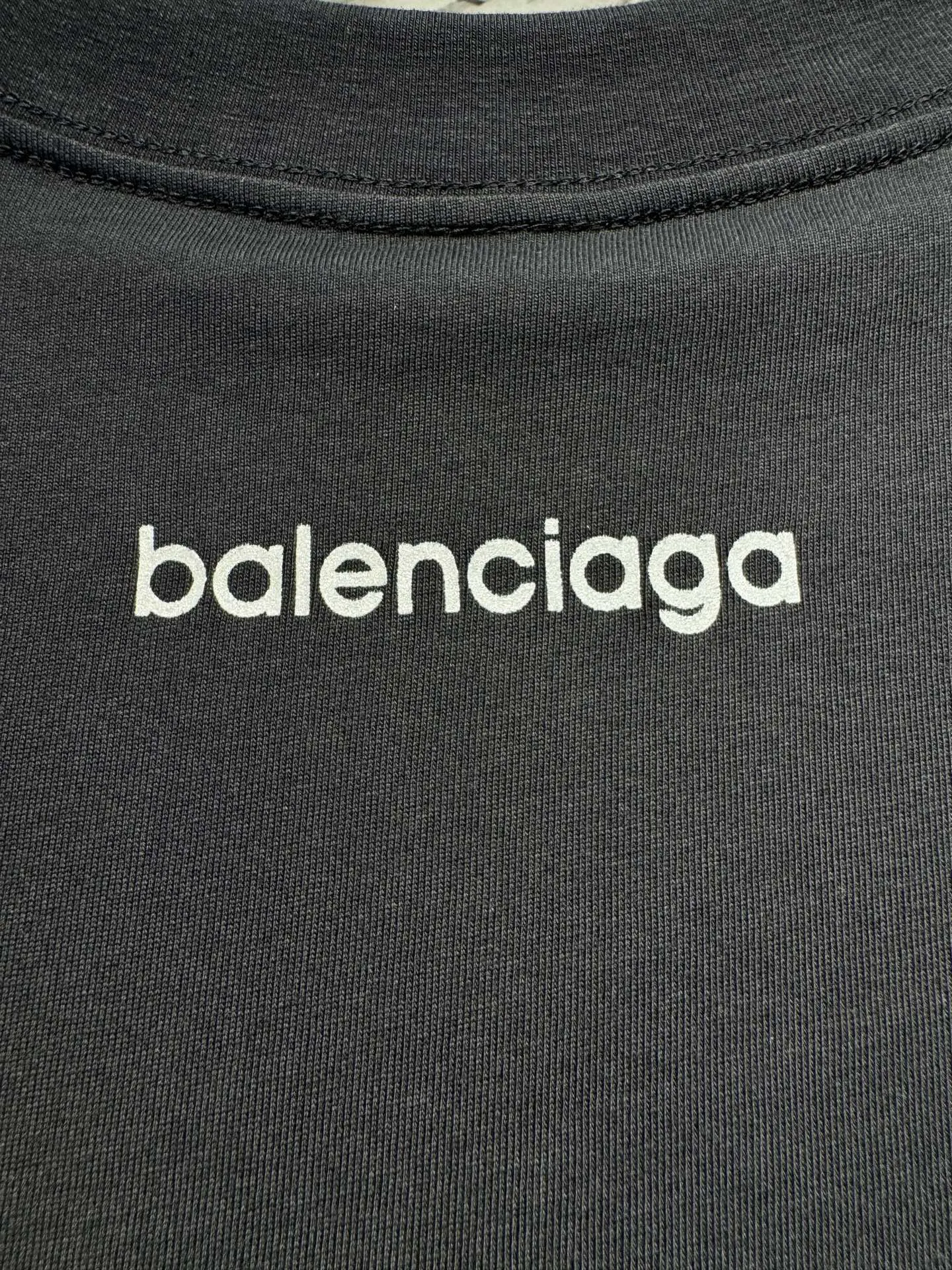 Balenciaga 26FW 黑色 Logo 印花 短袖T恤 街頭休閒款