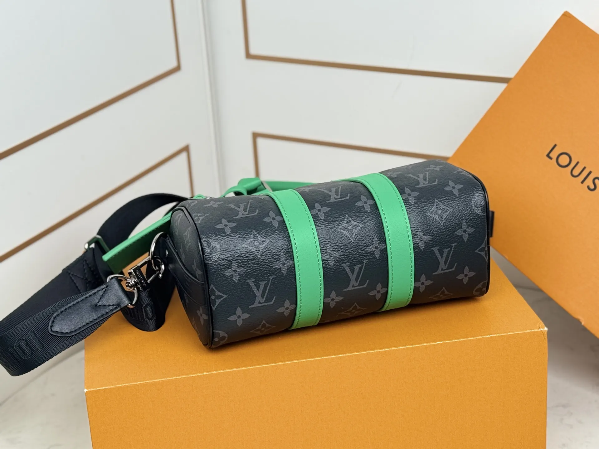 Keepall 綠色 帆布 旅行袋 大容量旅行款