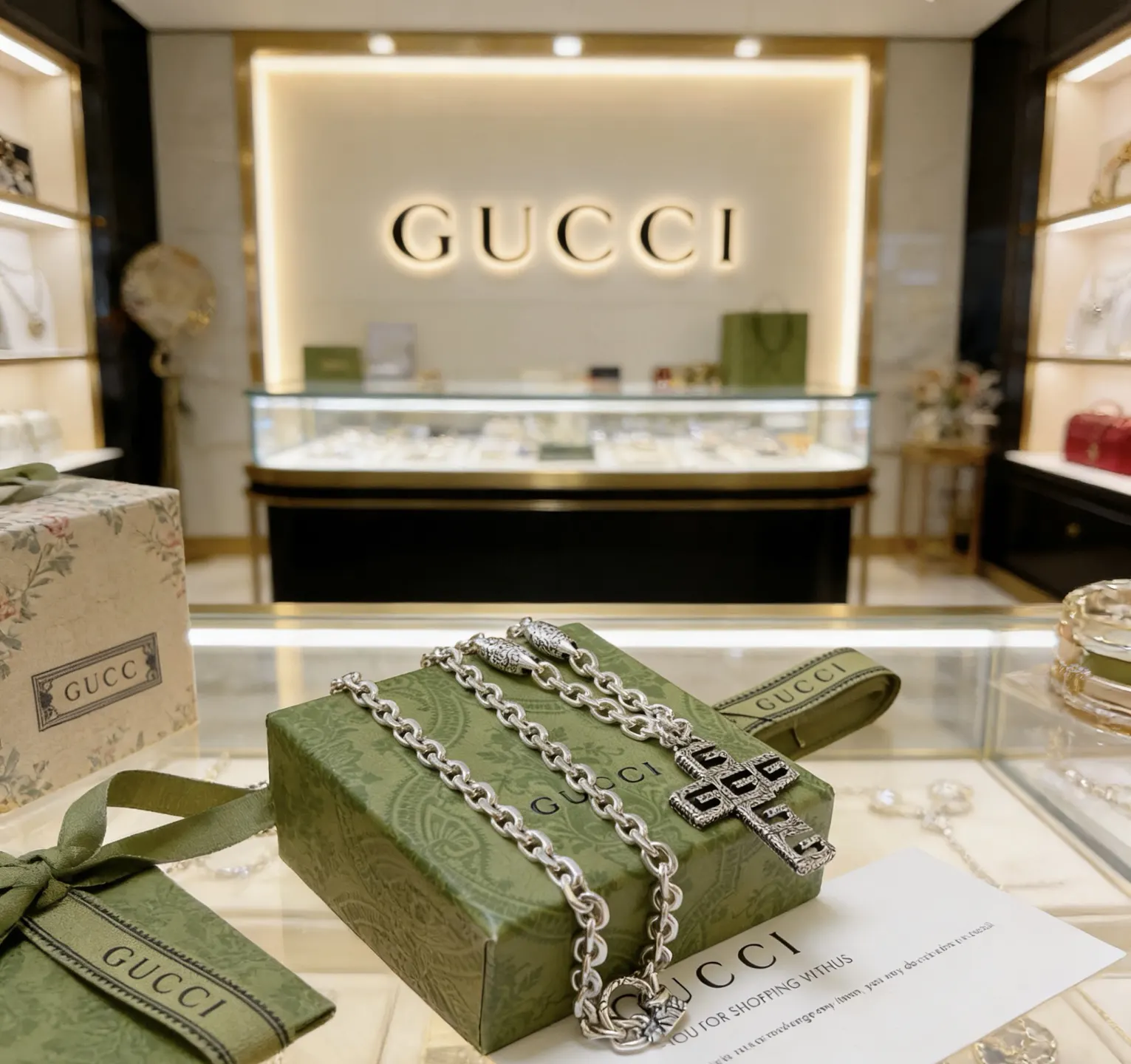 Gucci 链条包 单肩斜挎