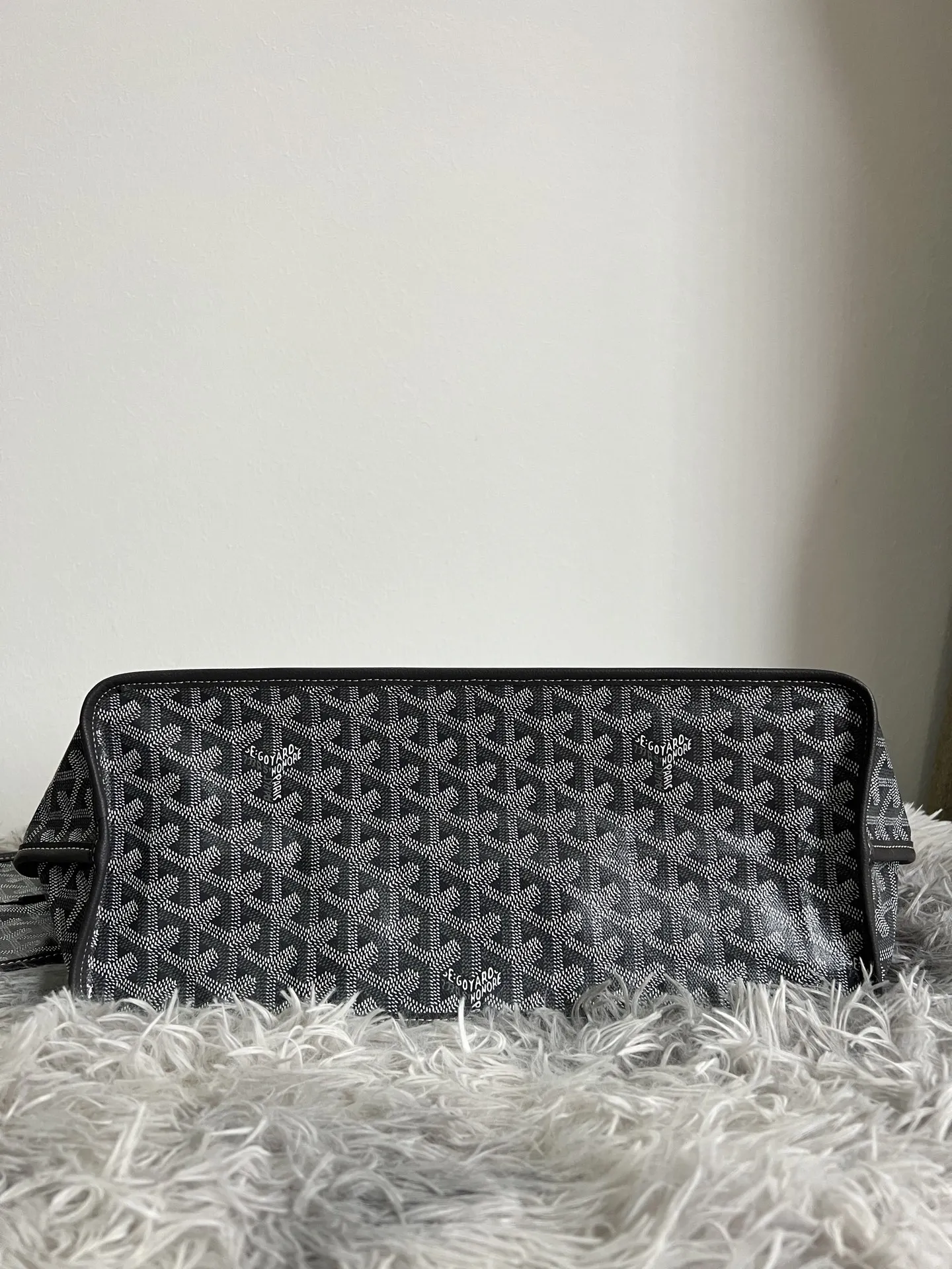 Goyard Gray Tote Bag Leather
