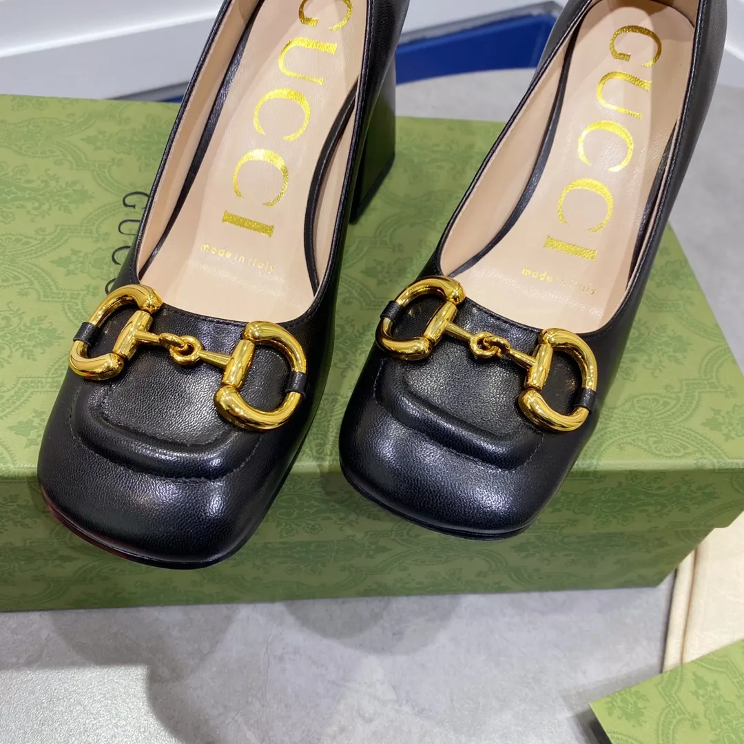 Gucci Horsebit 黑色 高跟鞋