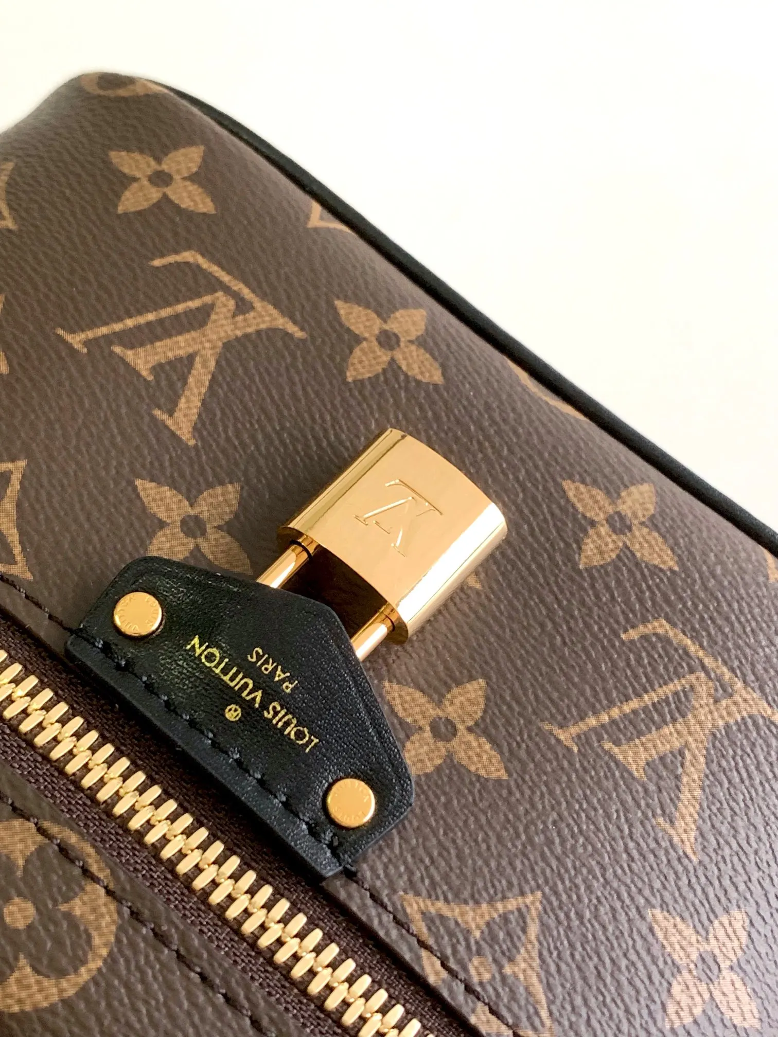 LV 老花 帆布 链条包 精致链条款