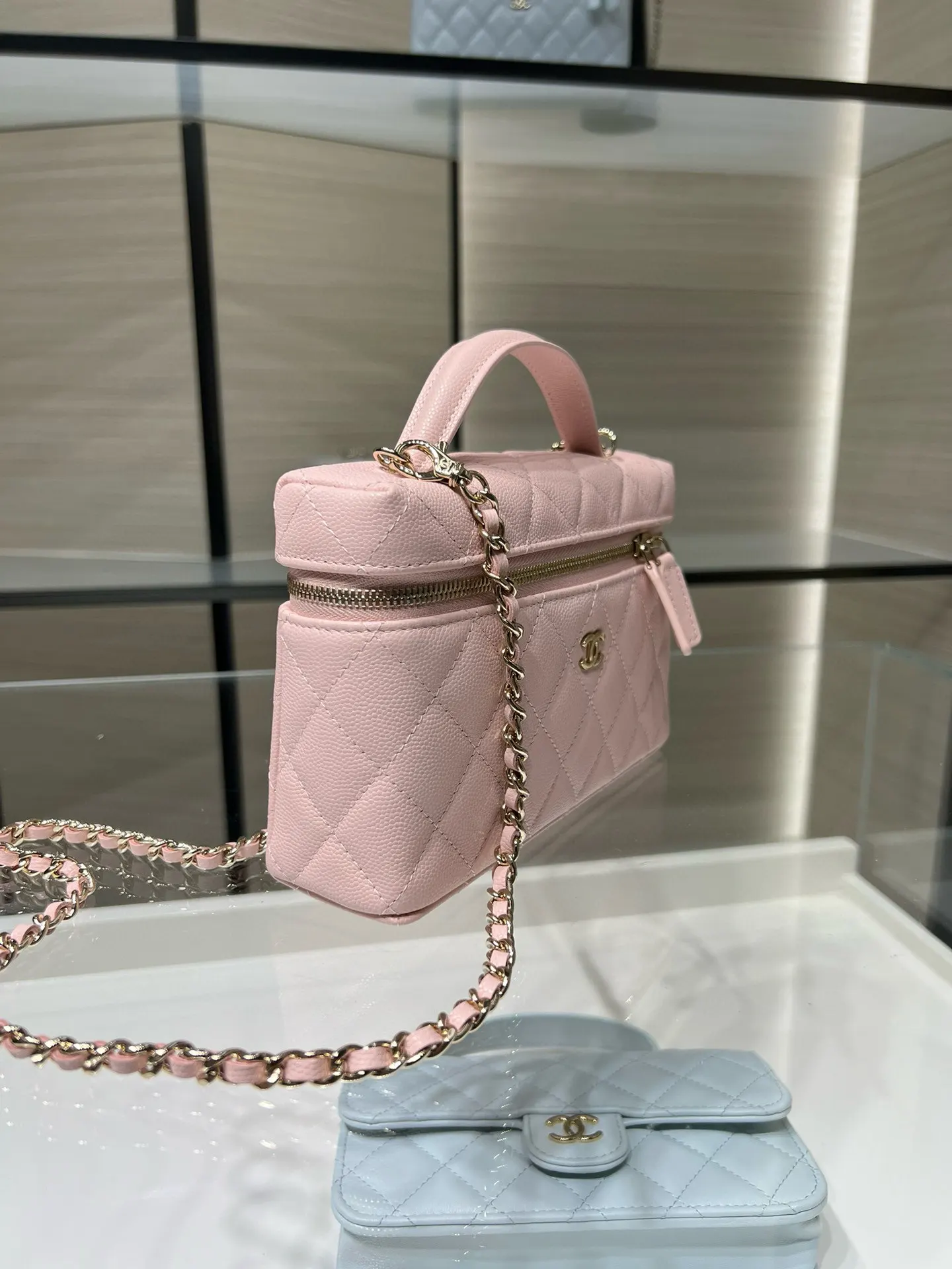 Chanel 牛皮Coco Handle手提包 手提斜挎