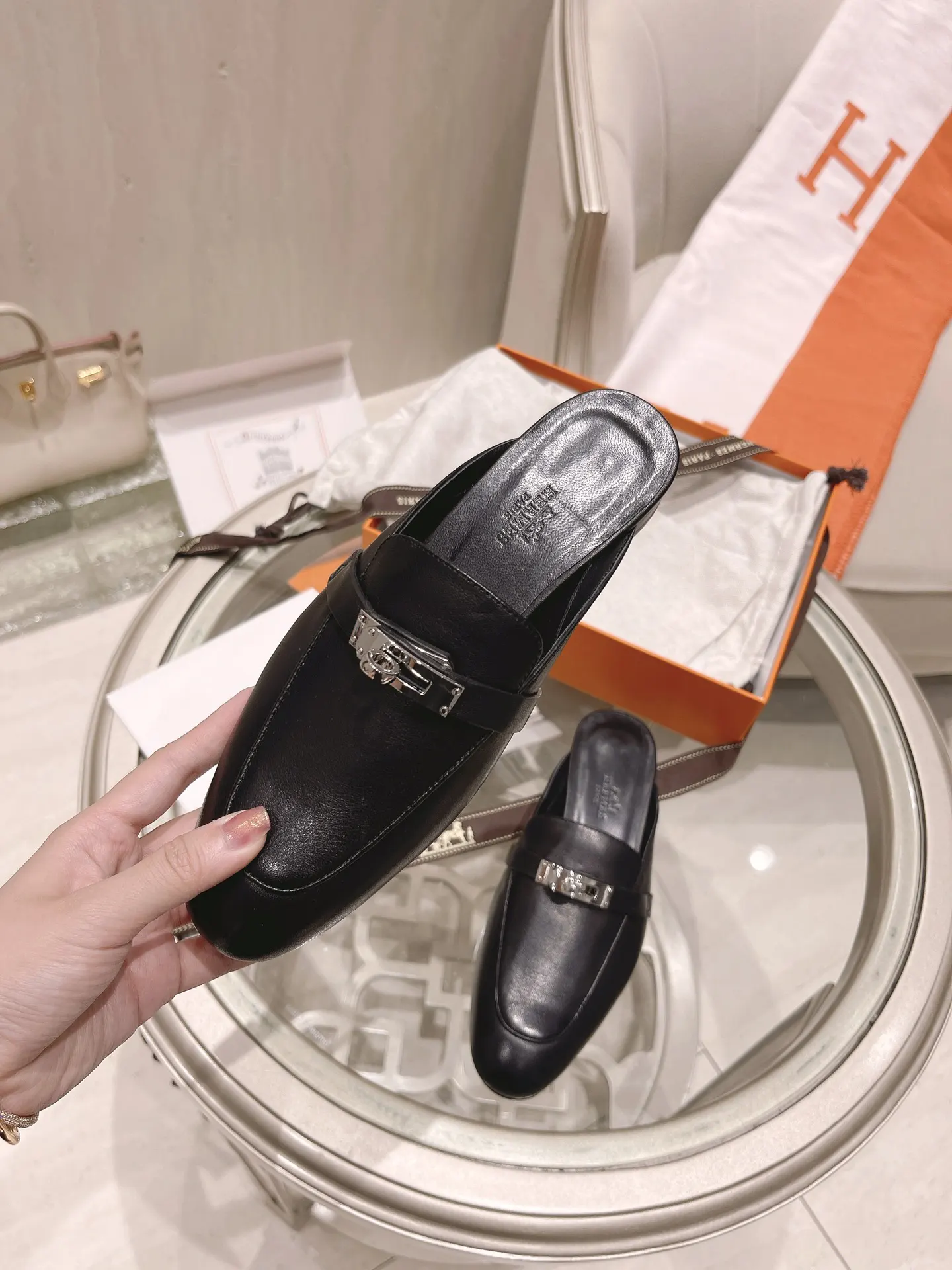Hermès Calfskin Loafers