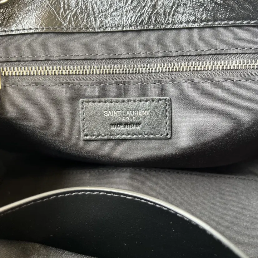 Silver Chain Bag Leather
