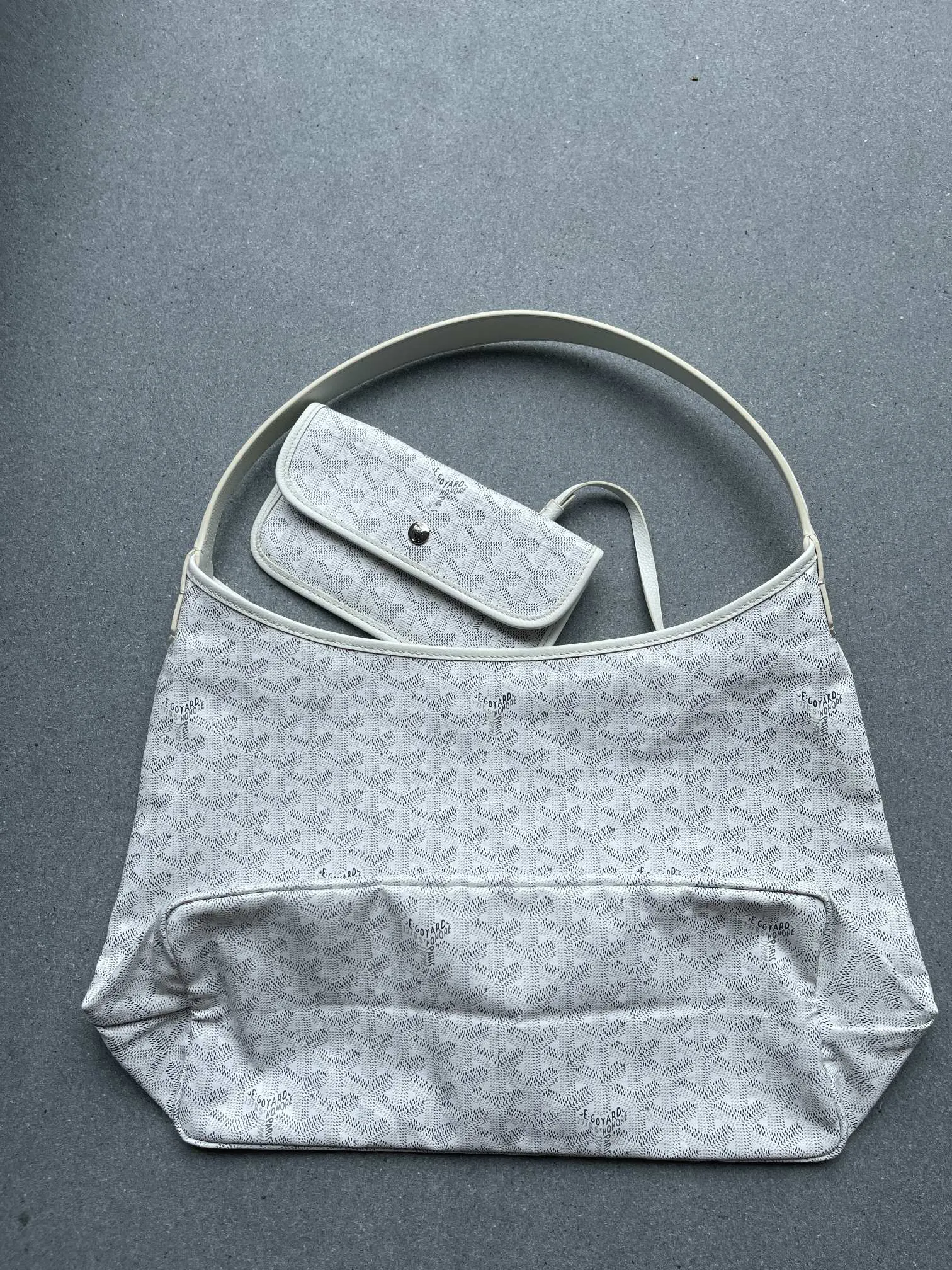 Goyard Hobo 黑色 棕色 小牛皮 腋下包 復古腋下背款